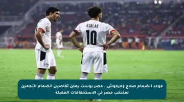 موعد انضمام صلاح ومرموش.. مصر بوست يعلن تفاصيل انضمام النجمين لمنتخب مصر في الاستحقاقات المقبلة